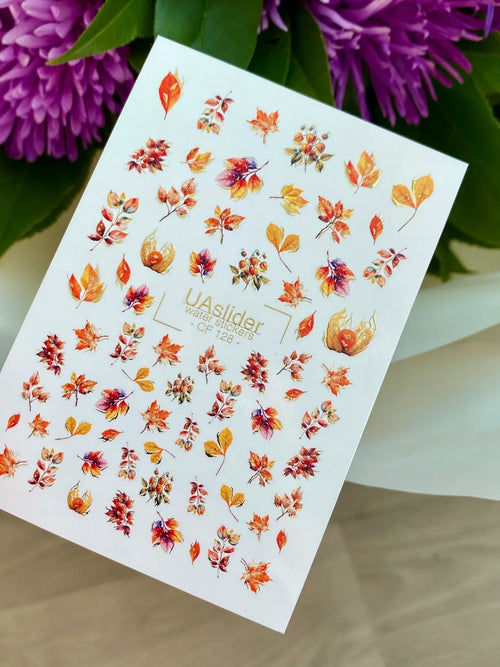 Foil Nail slider decals on any background CF_128