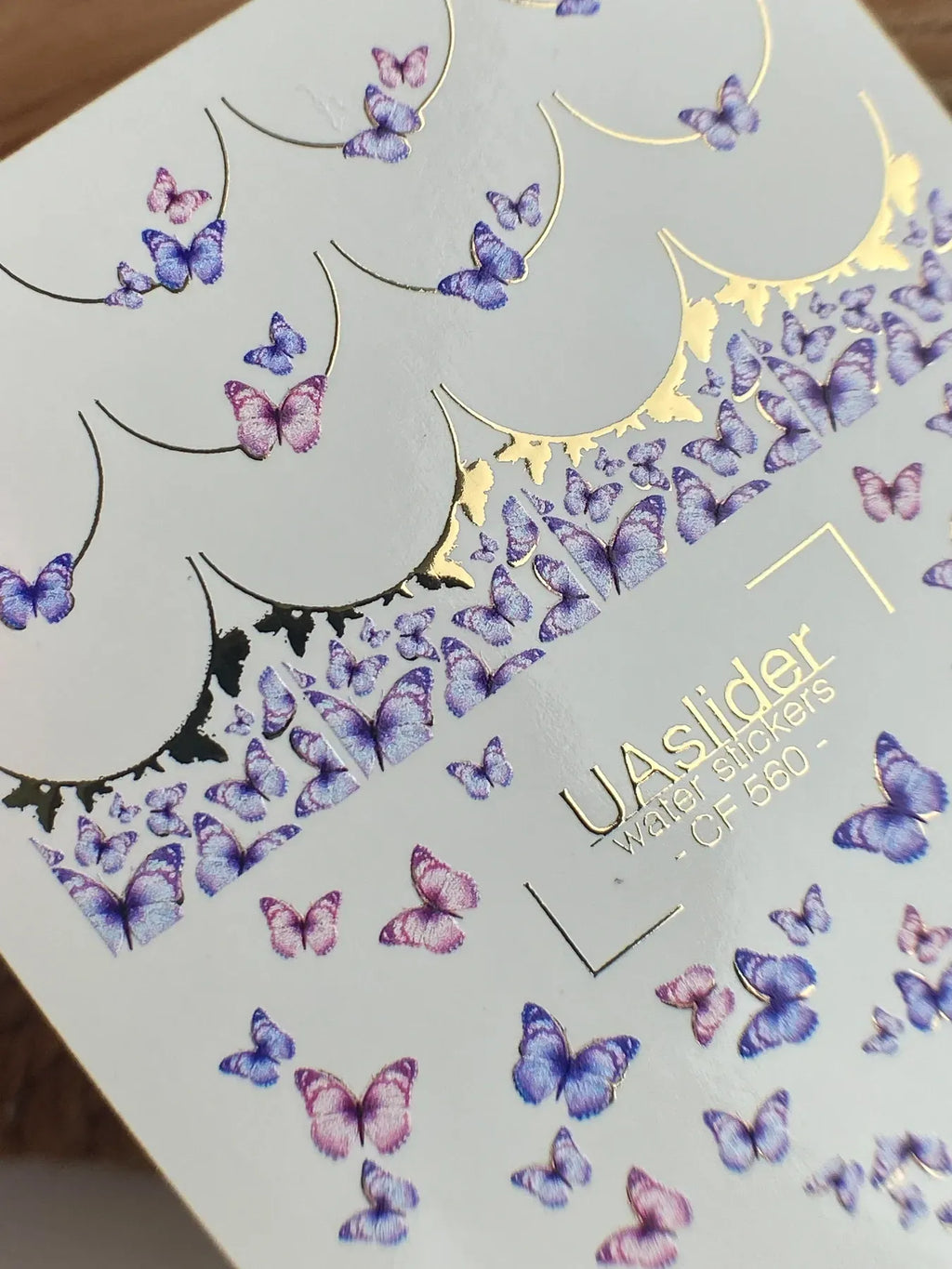 Foil Nail slider decals on any background CF_560