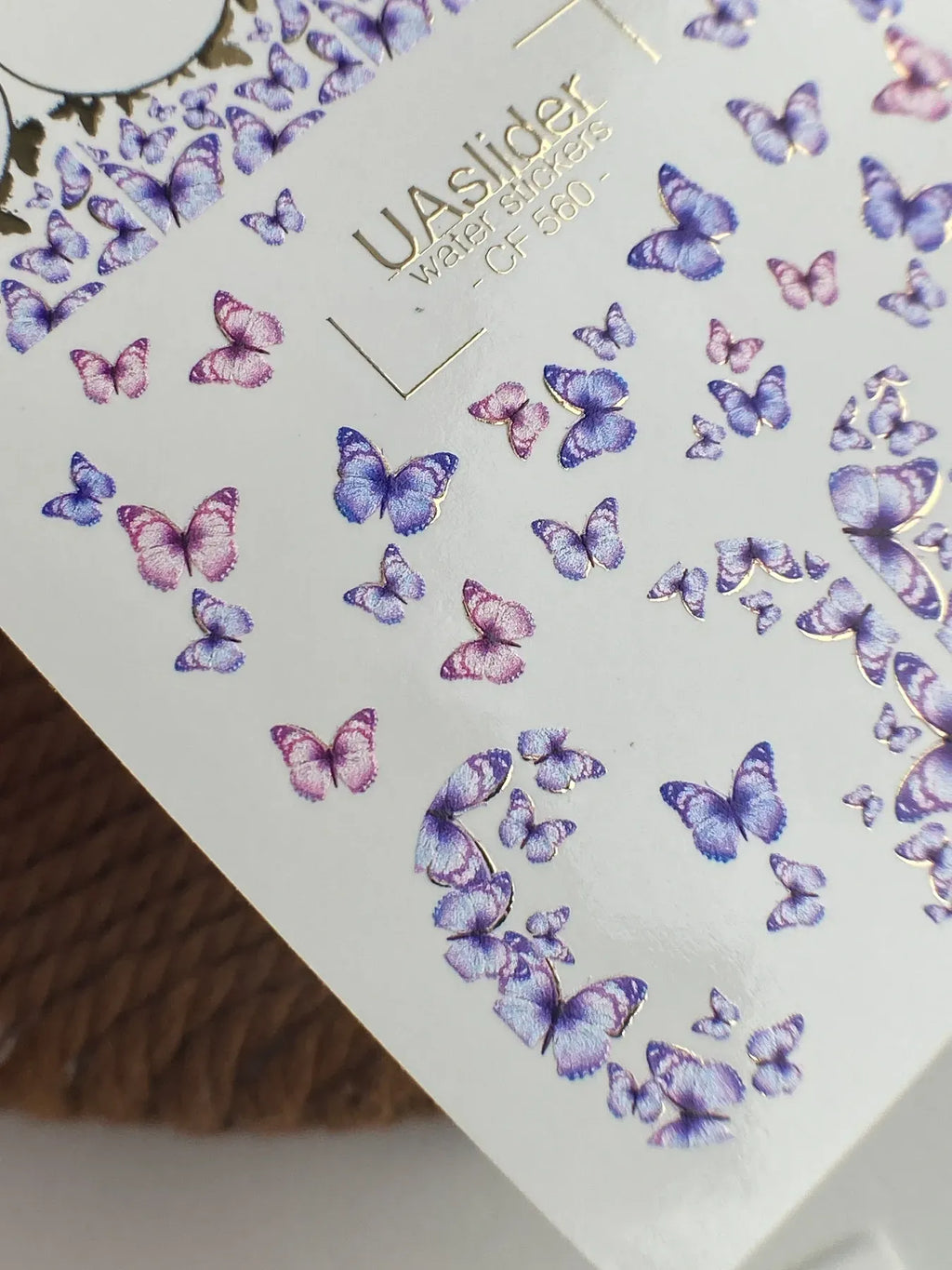 Foil Nail slider decals on any background CF_560