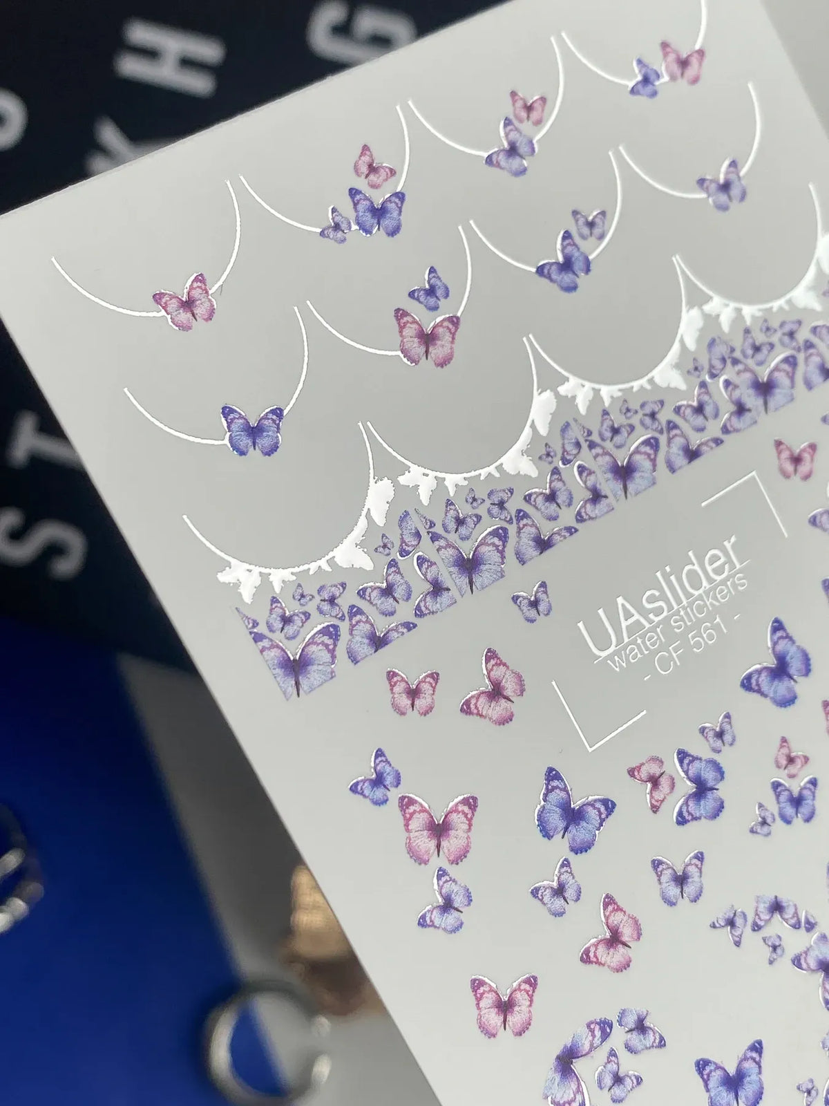 Foil Nail slider decals on any background CF_561