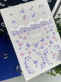 Foil Nail slider decals on any background CF_561