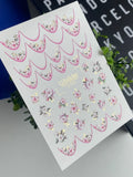 Foil Nail slider decals on any background CF_563