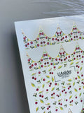 Foil Nail slider decals on any background CF_619