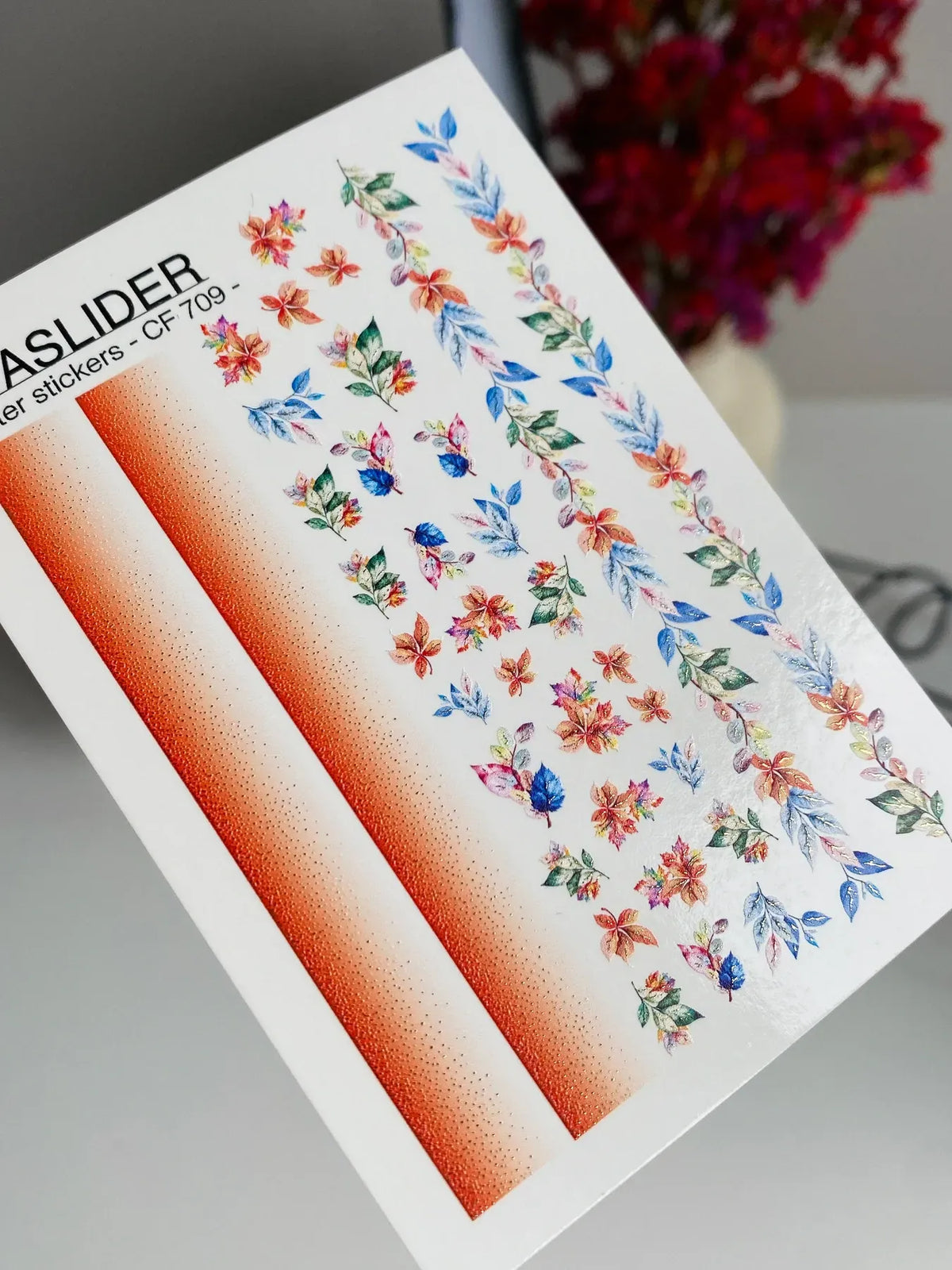 Foil Nail slider decals on any background CF_709