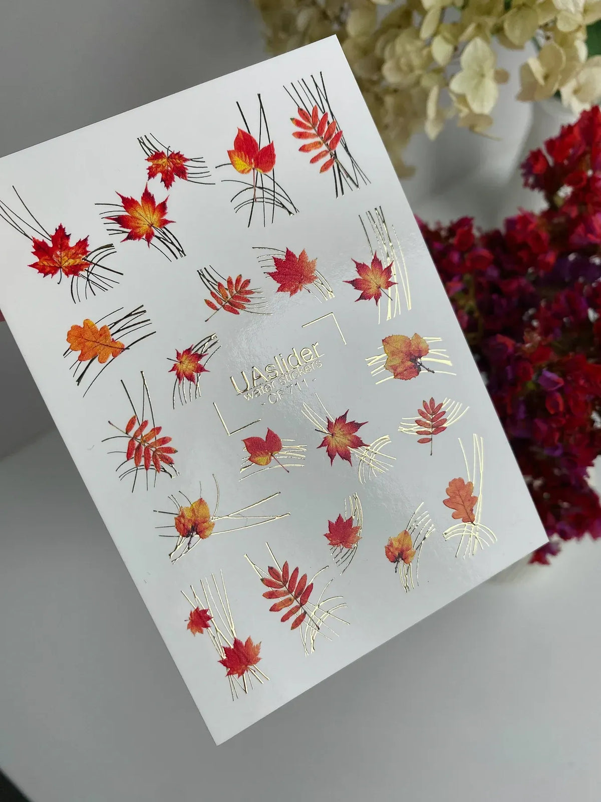 Foil Nail slider decals on any background CF_711