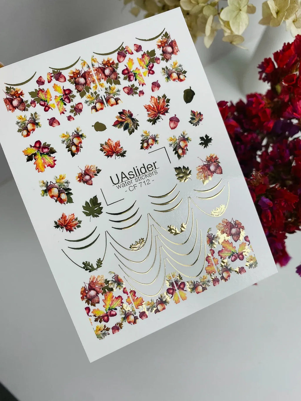 Foil Nail slider decals on any background CF_712