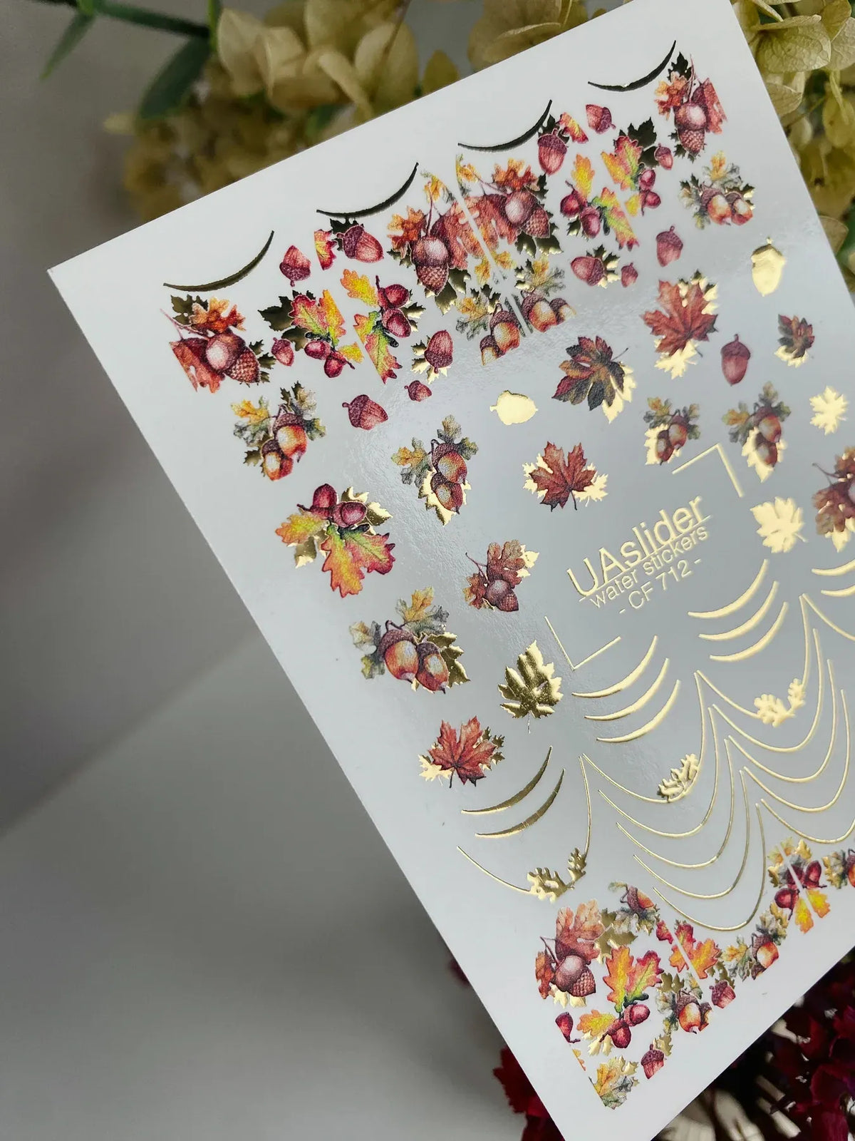 Foil Nail slider decals on any background CF_712