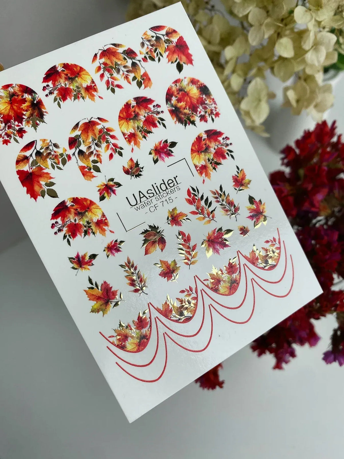 Foil Nail slider decals on any background CF_715