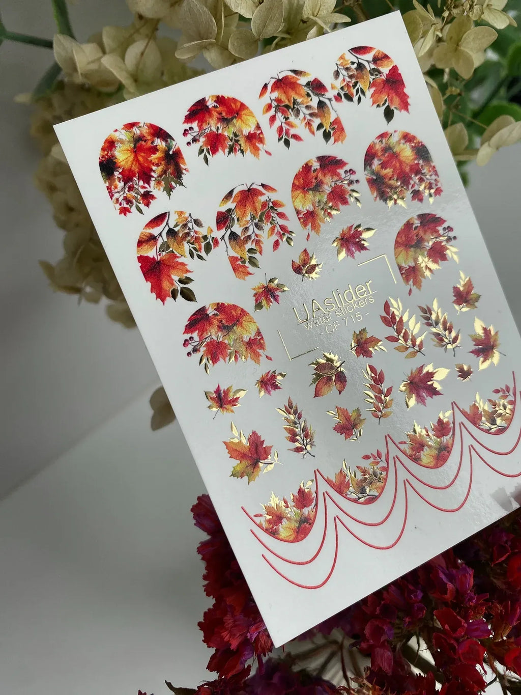 Foil Nail slider decals on any background CF_715