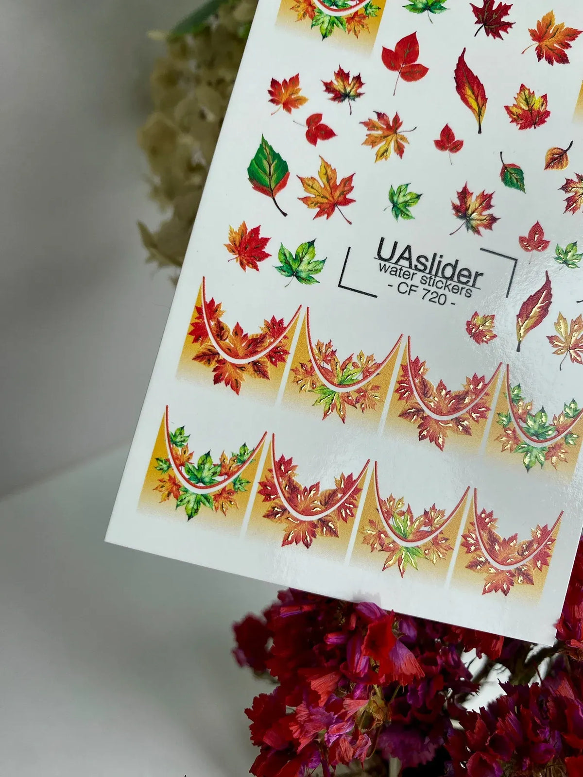 Foil Nail slider decals on any background CF_720