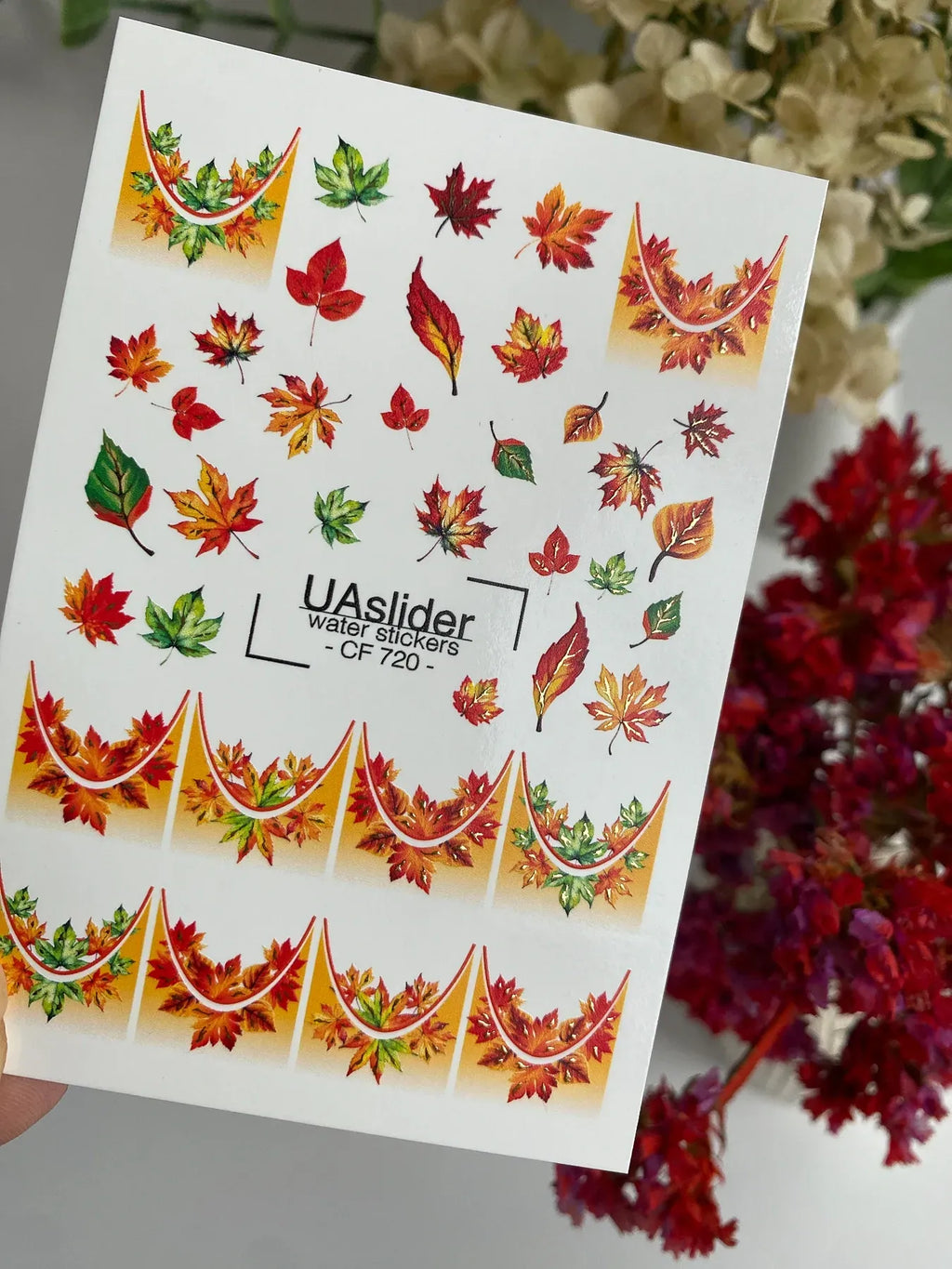 Foil Nail slider decals on any background CF_720
