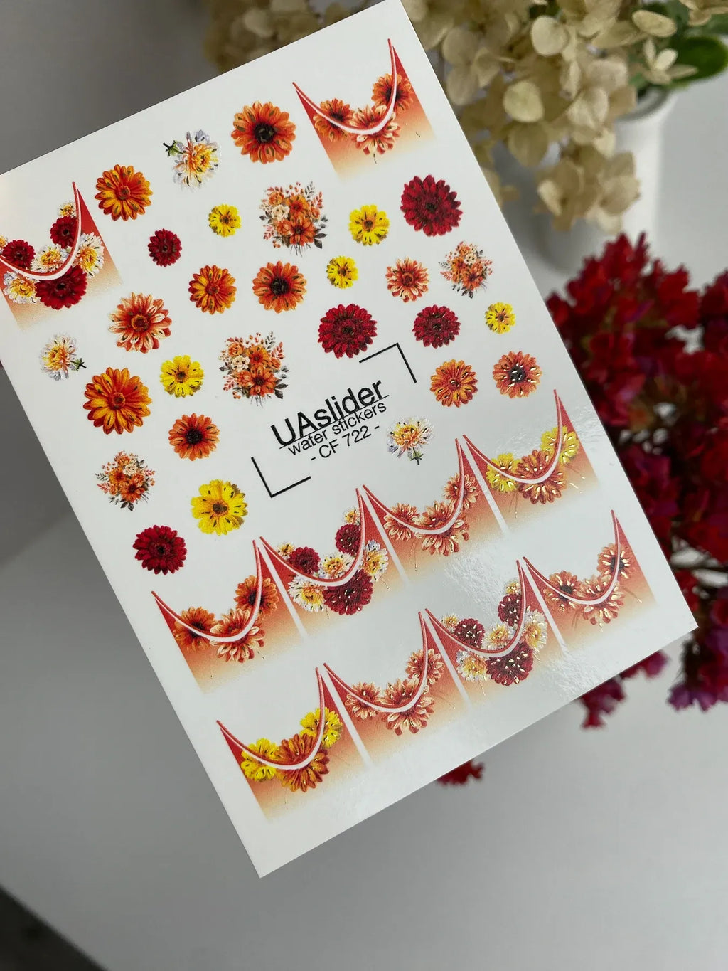 Foil Nail slider decals on any background CF_722