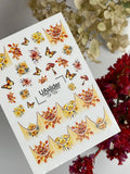 Foil Nail slider decals on any background CF_723