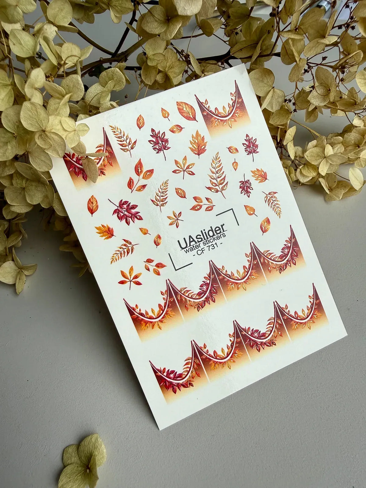 Foil Nail slider decals on any background CF_731