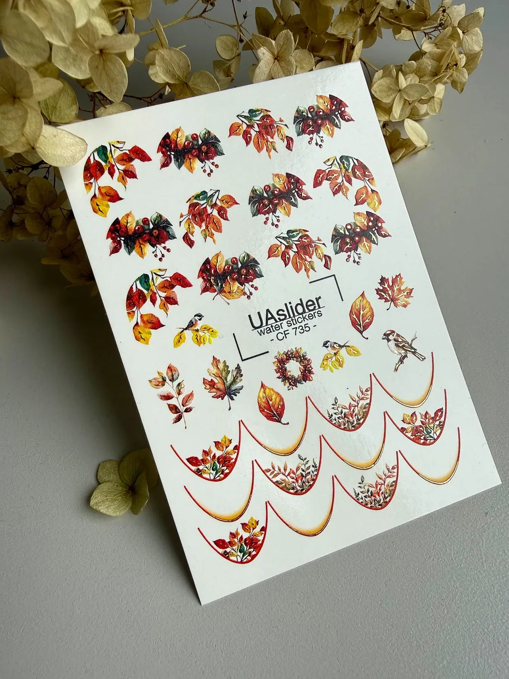 Foil Nail slider decals on any background CF_735