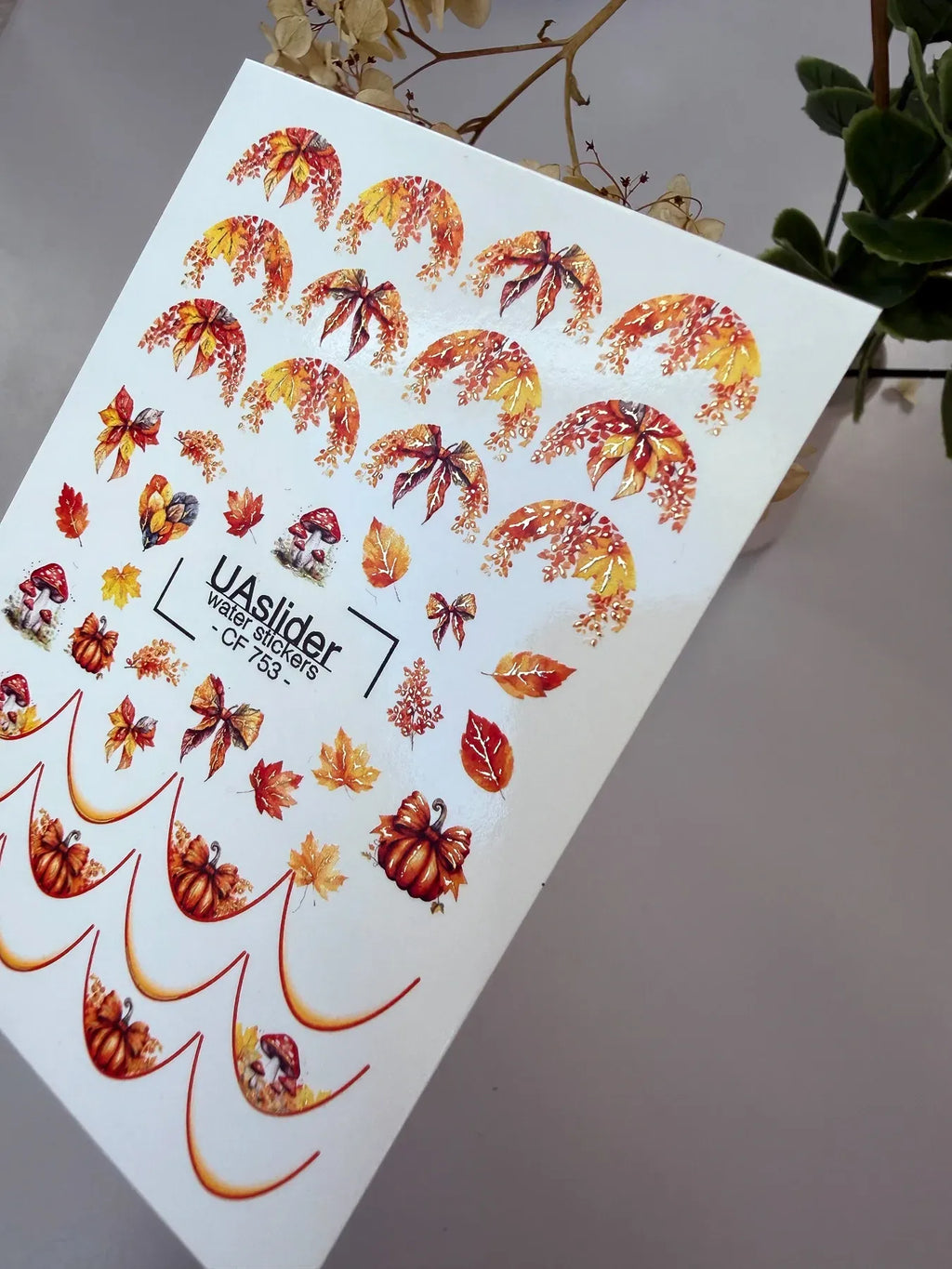 Foil Nail slider decals on any background CF_753