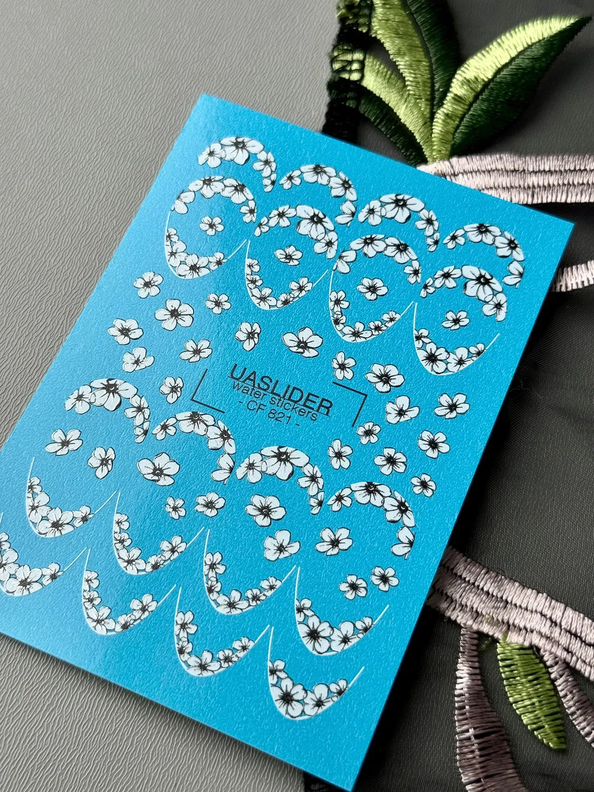 Foil Nail slider decals on any background CF_821