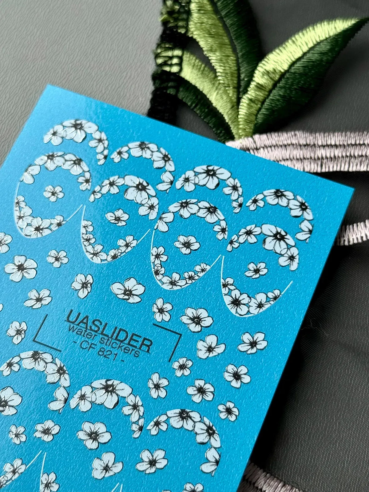 Foil Nail slider decals on any background CF_821