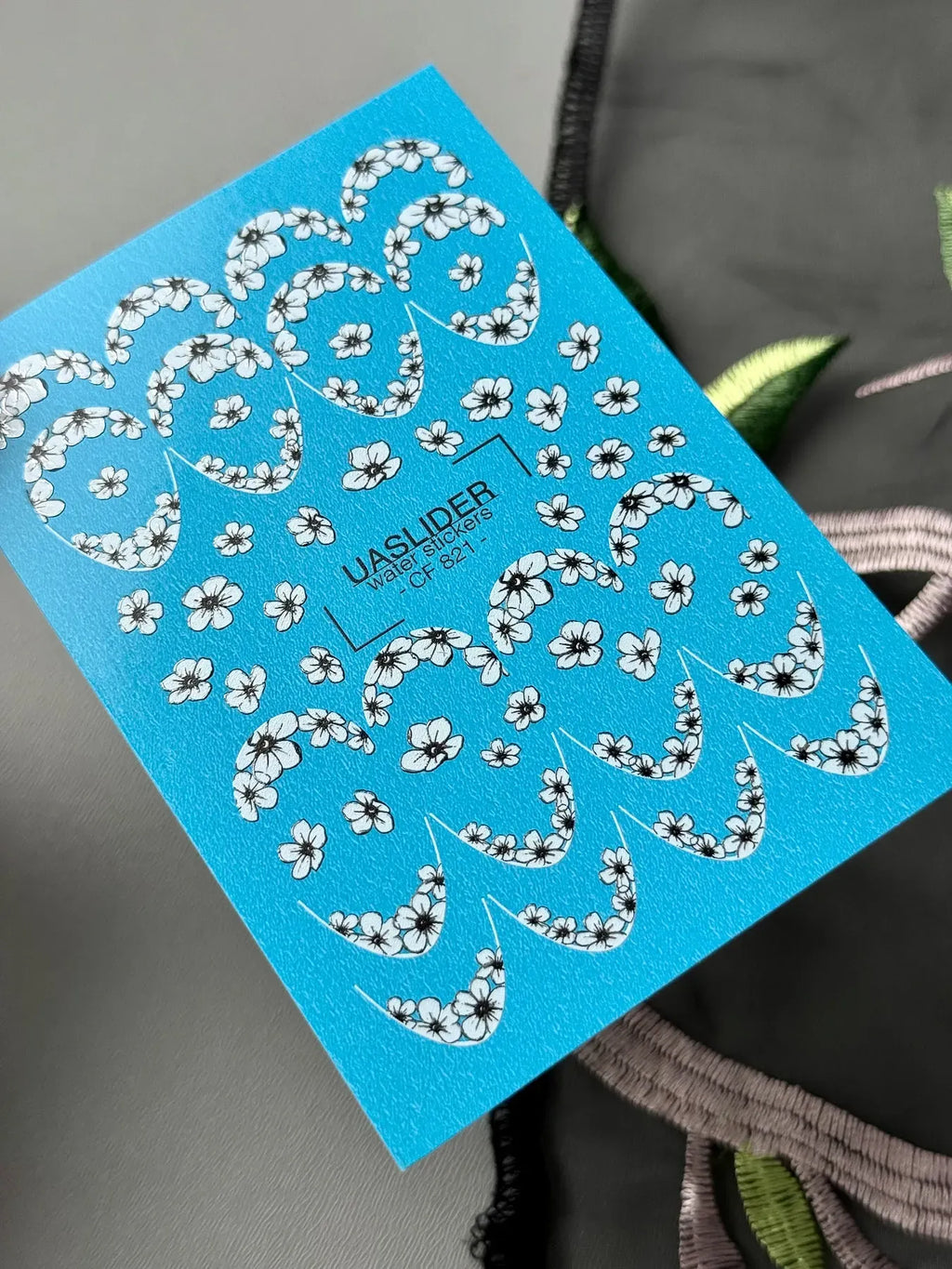 Foil Nail slider decals on any background CF_821
