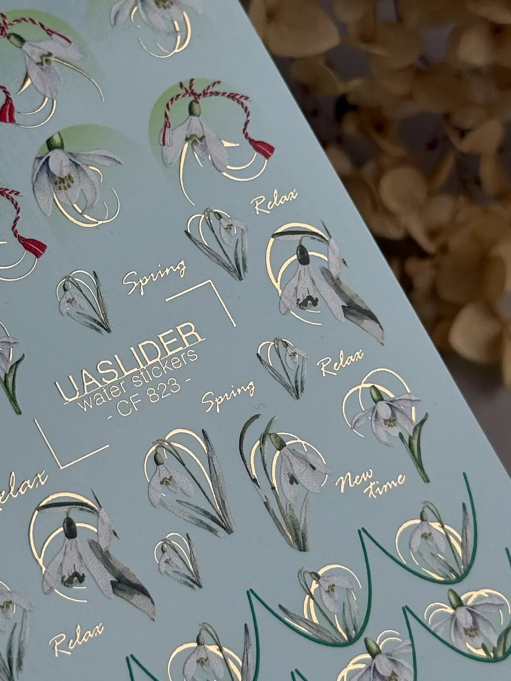 Foil Nail slider decals on any background CF_823