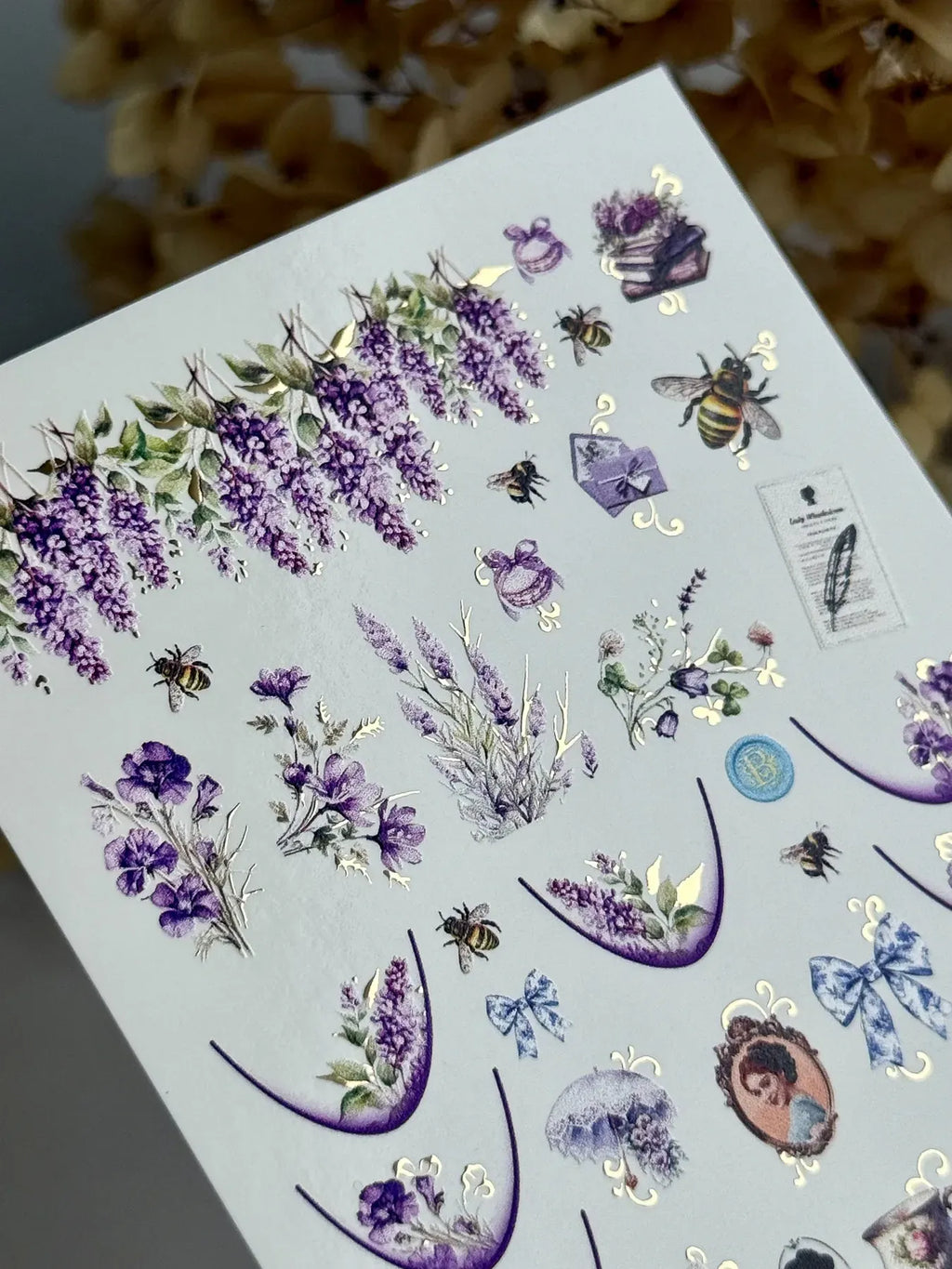Foil Nail slider decals on any background CF_824