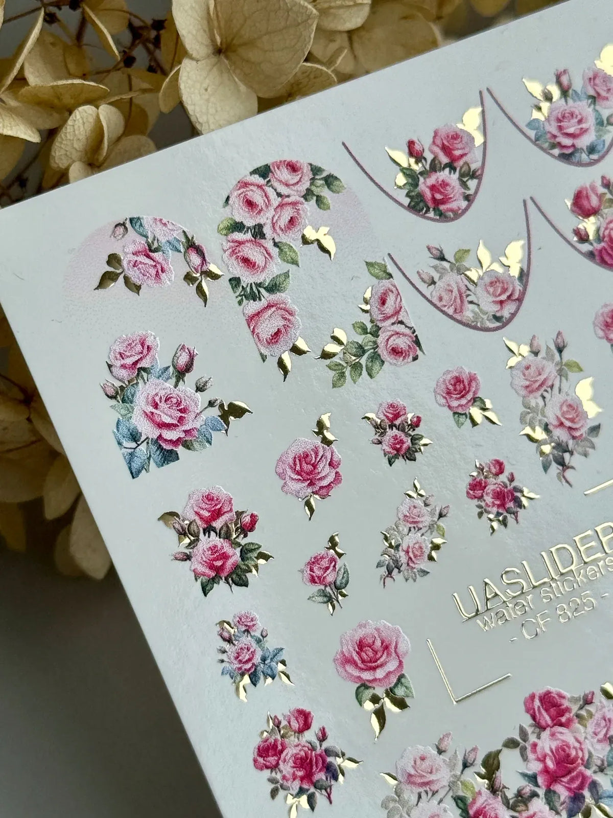 Foil Nail slider decals on any background CF_825