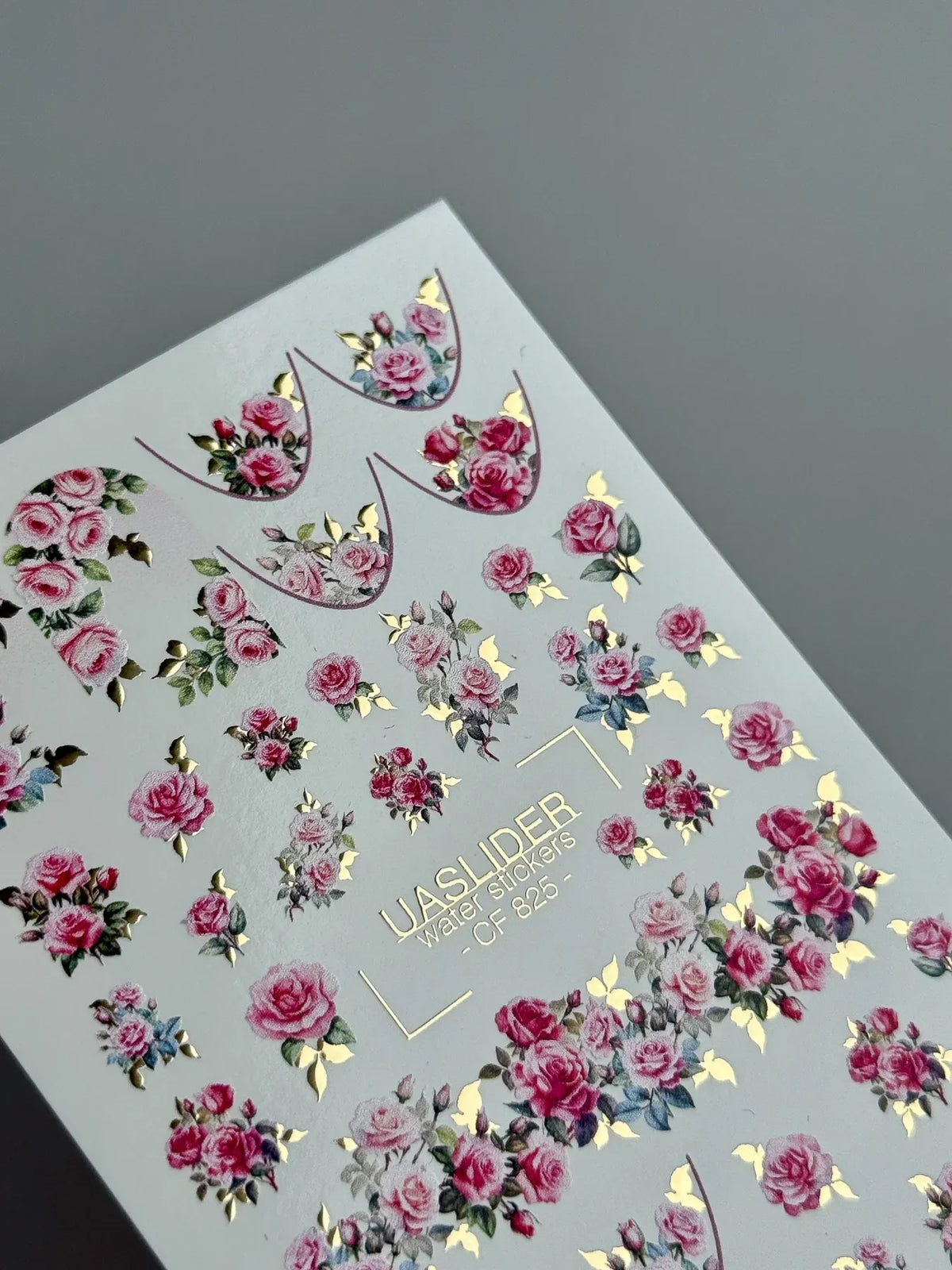 Foil Nail slider decals on any background CF_825