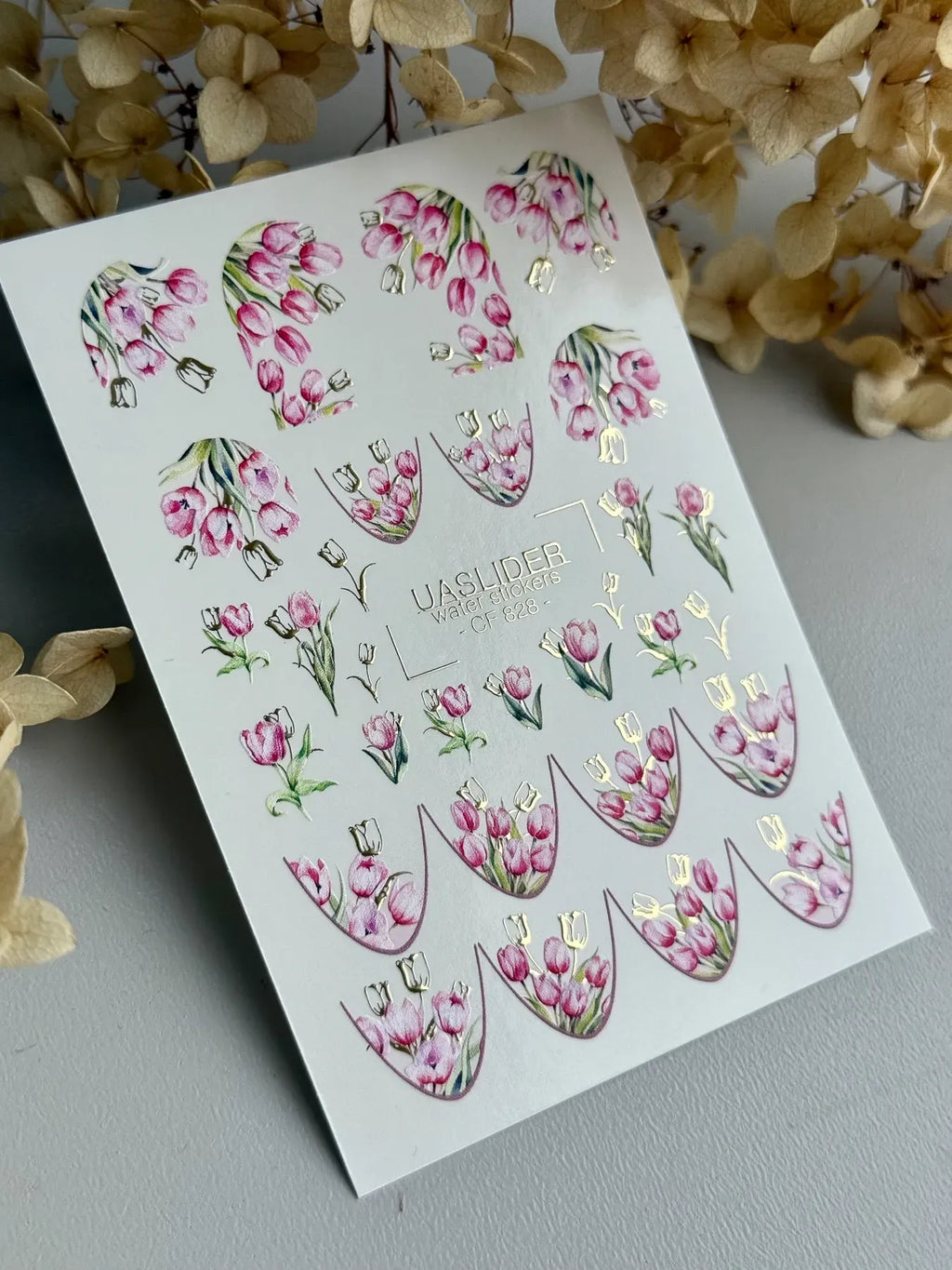 Foil Nail slider decals on any background CF_828