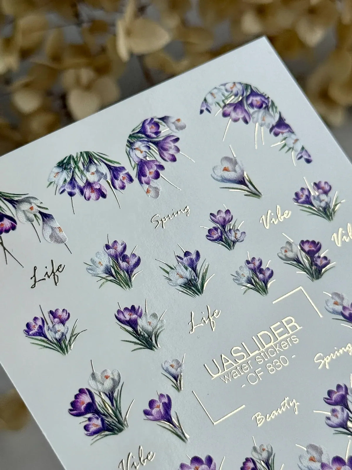 Foil Nail slider decals on any background CF_830