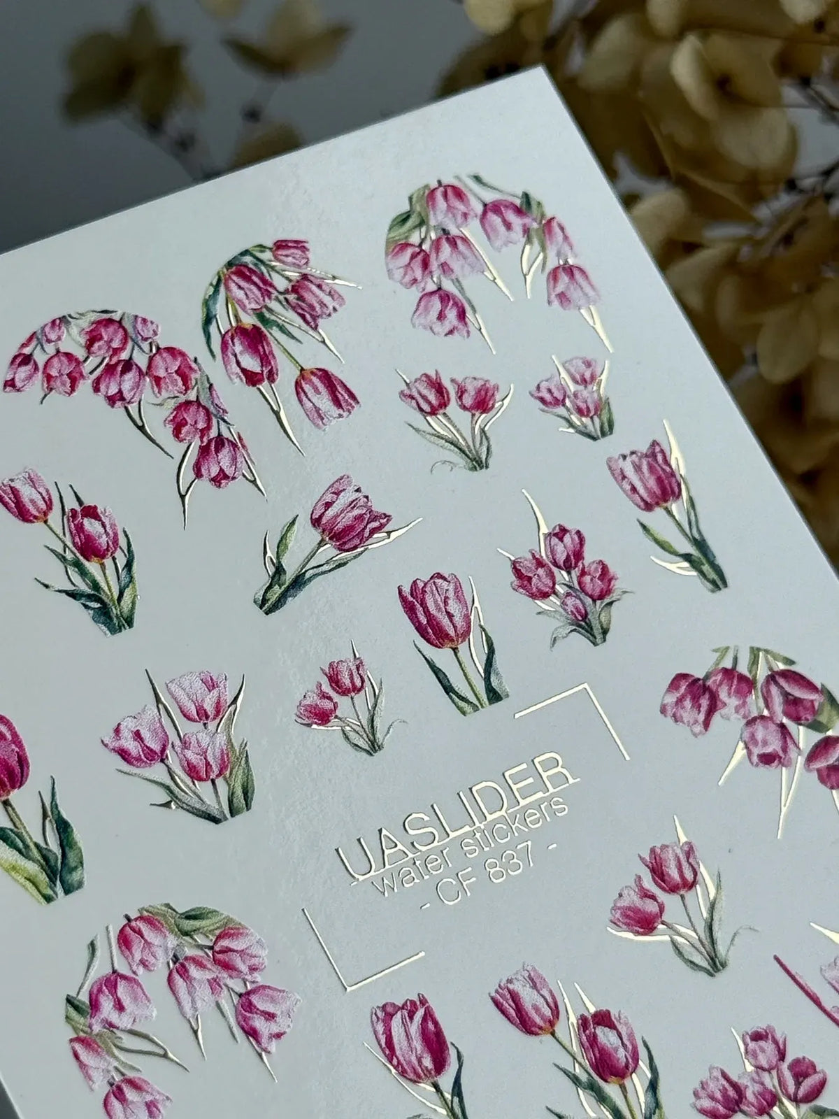 Foil Nail slider decals on any background CF_837