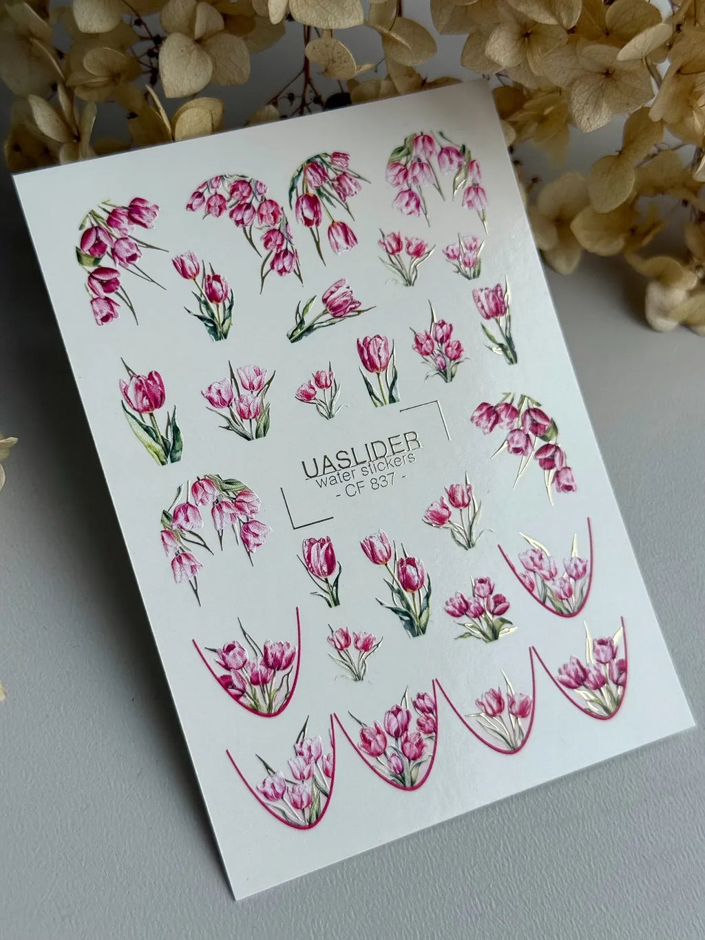 Foil Nail slider decals on any background CF_837