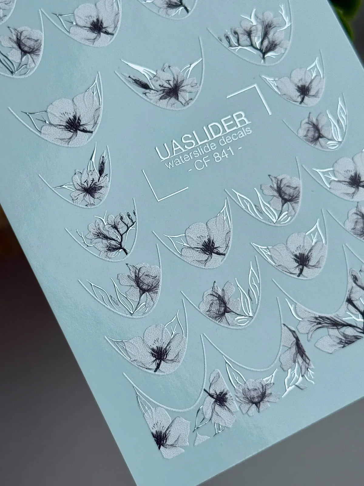 Foil Nail slider decals on any background CF_841