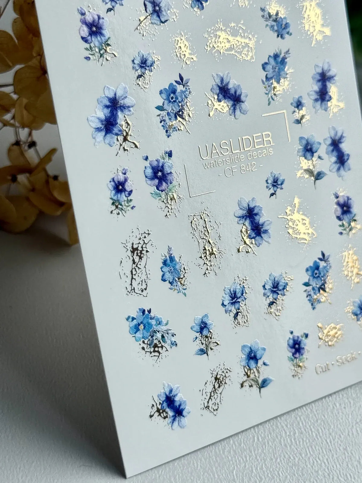 Foil Nail slider decals on any background CF_842