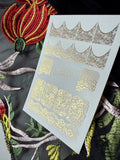 Foil Nail slider decals on any background F_319