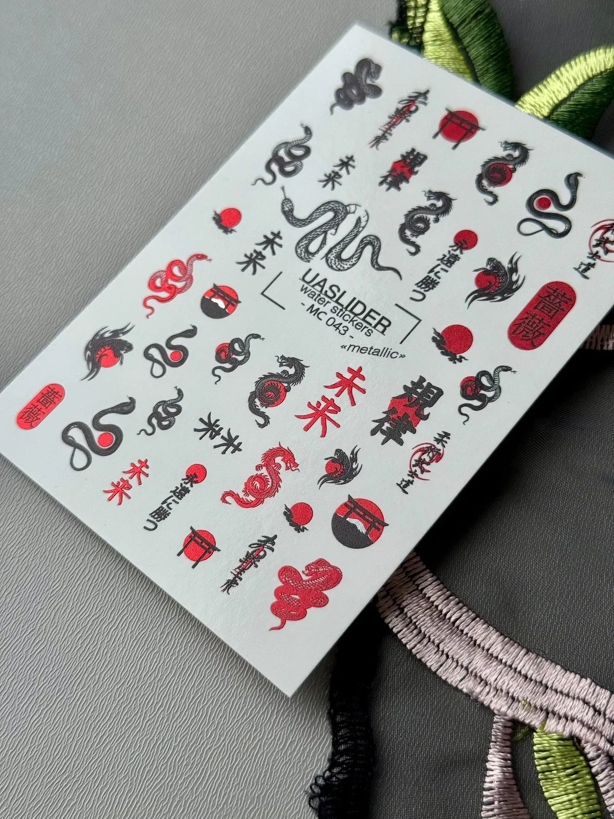 Nail slider decals on any background MC_043