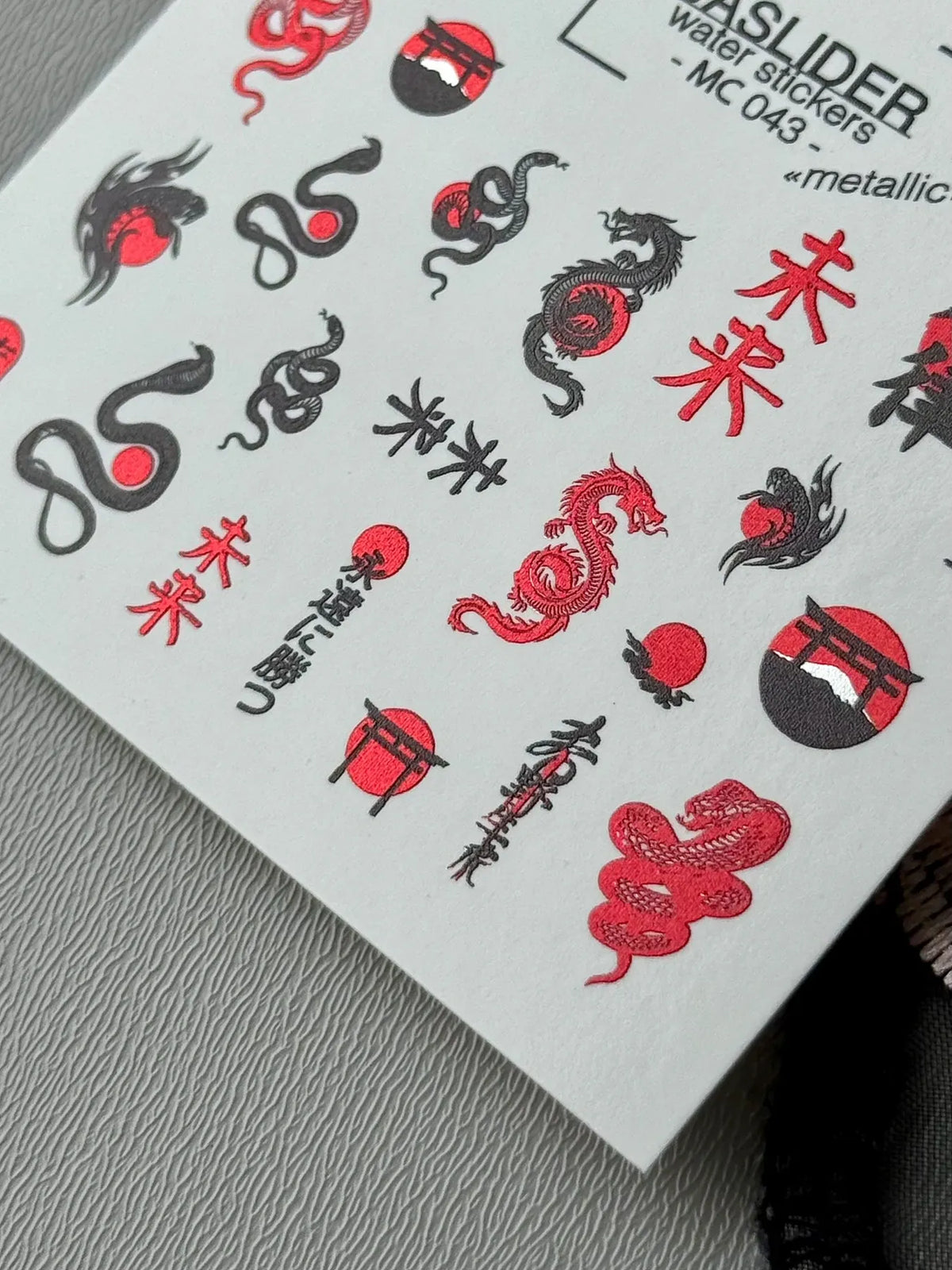 Nail slider decals on any background MC_043
