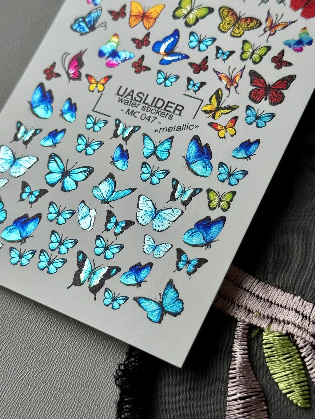 Nail slider decals on any background MC_047