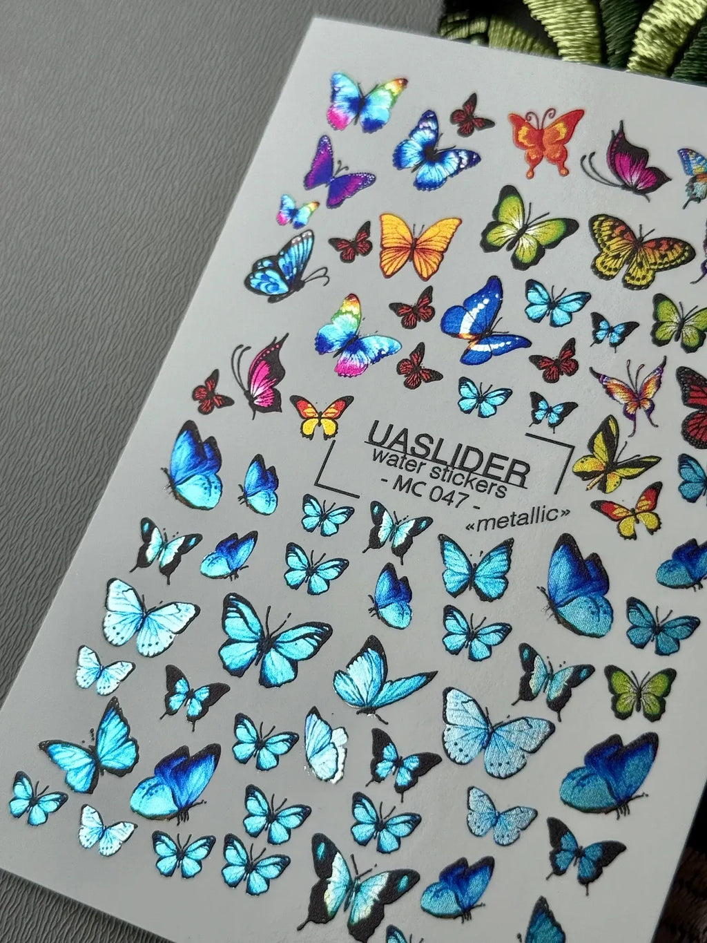 Nail slider decals on any background MC_047
