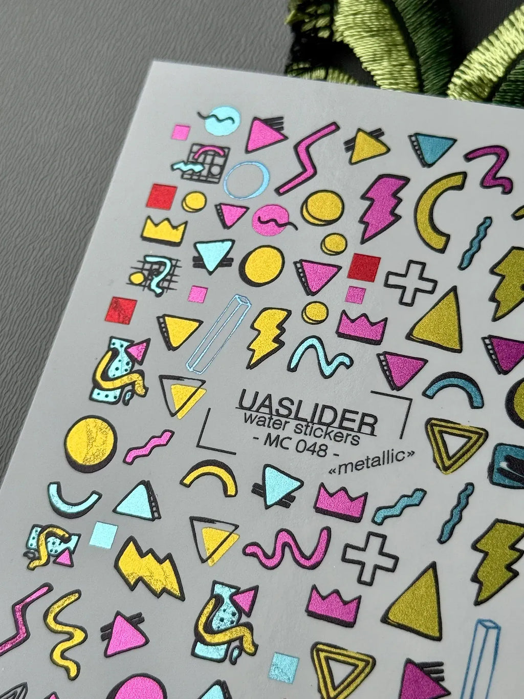 Nail slider decals on any background MC_048
