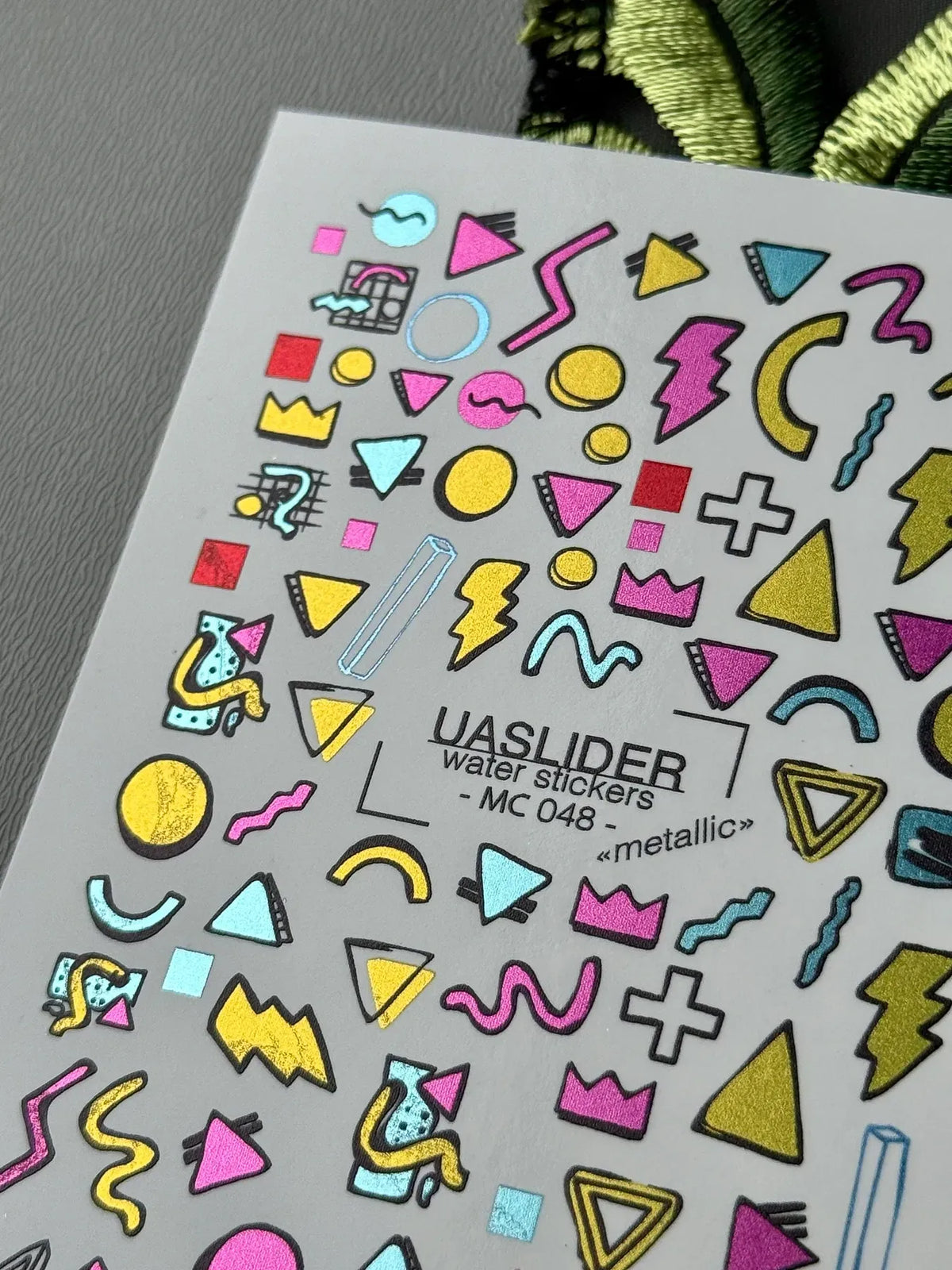 Nail slider decals on any background MC_048
