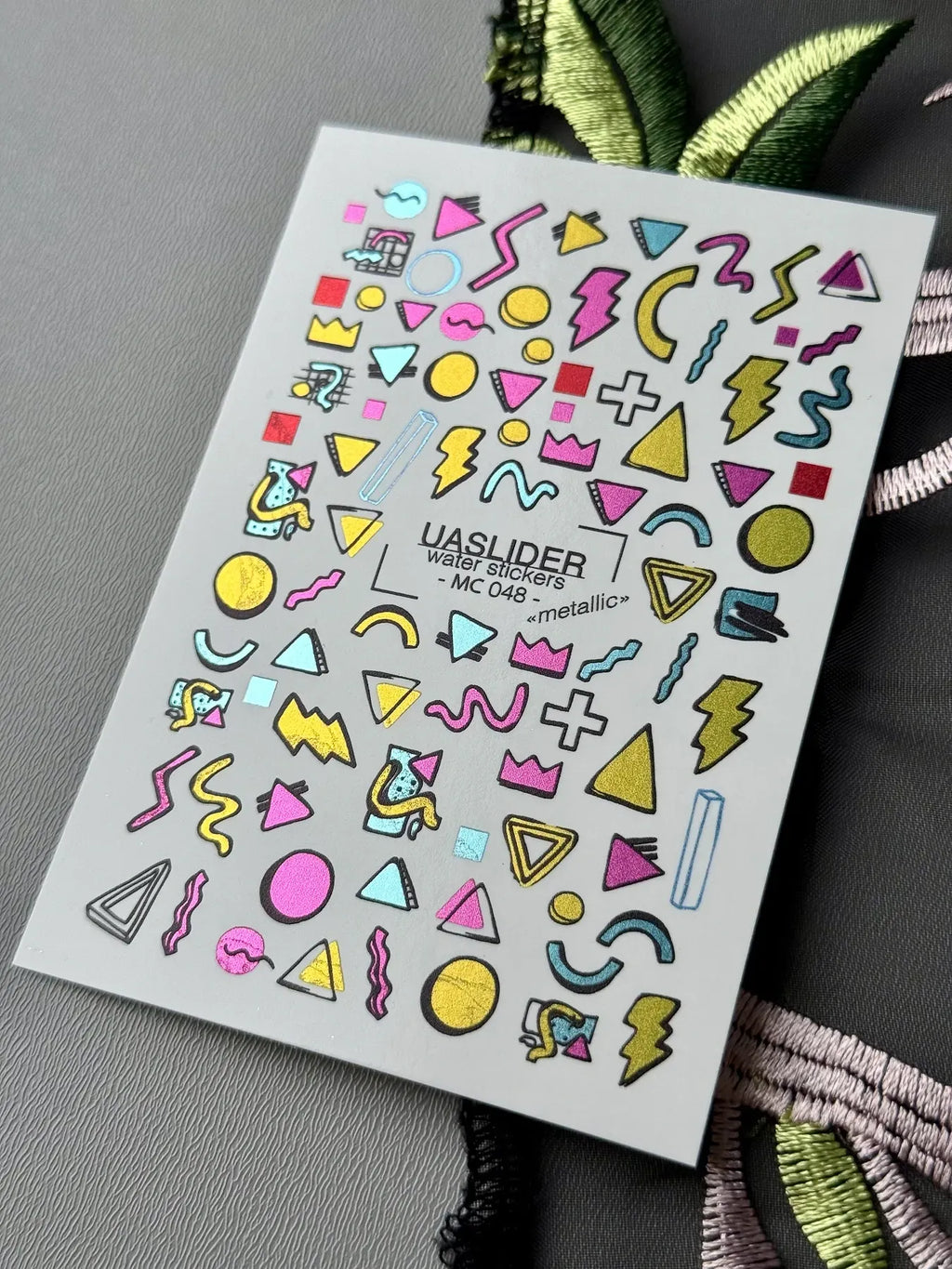 Nail slider decals on any background MC_048