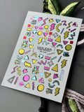 Nail slider decals on any background MC_048