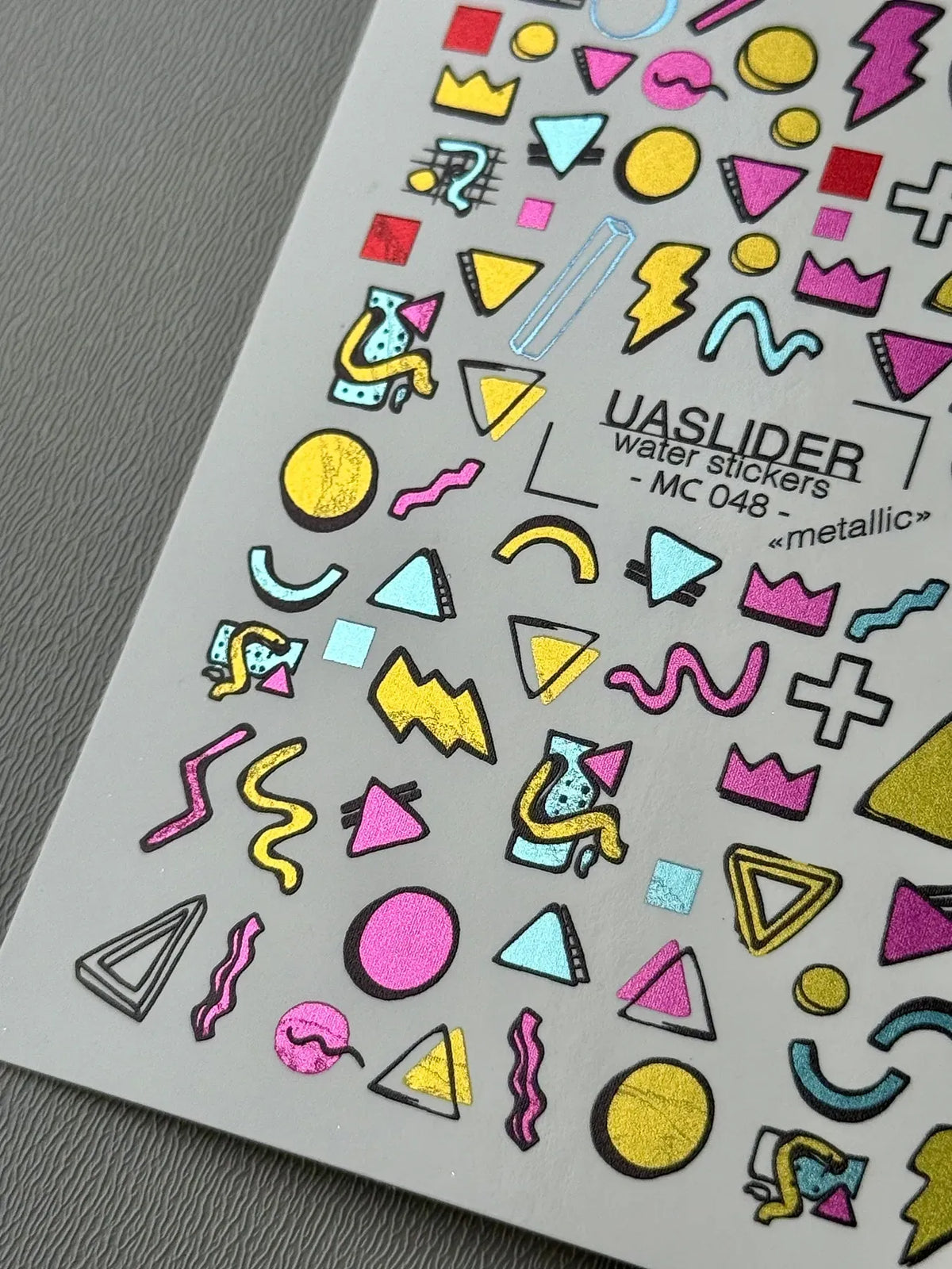 Nail slider decals on any background MC_048