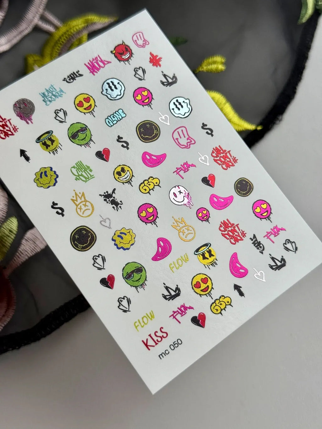 Nail slider decals on any background MC_050