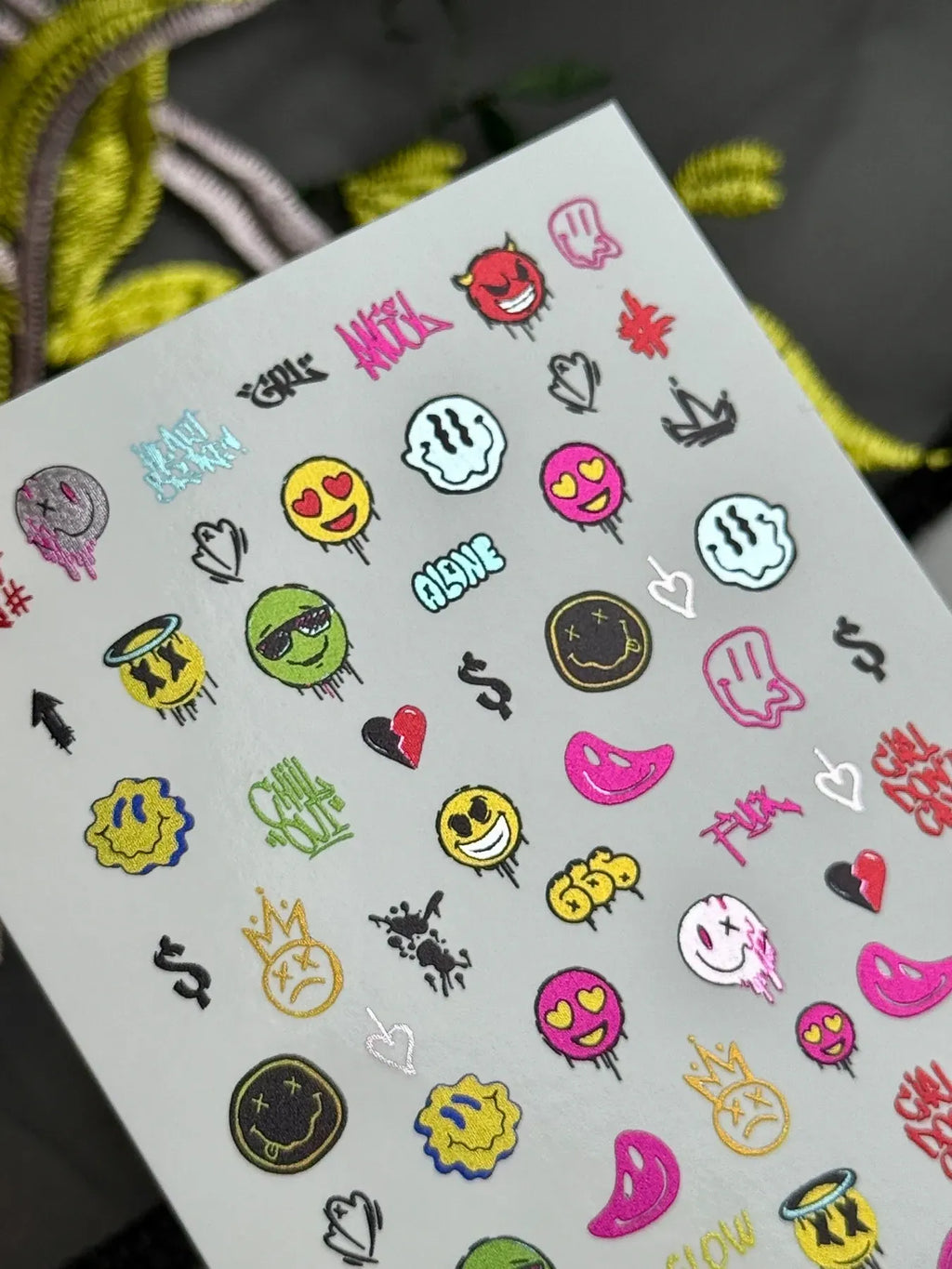 Nail slider decals on any background MC_050