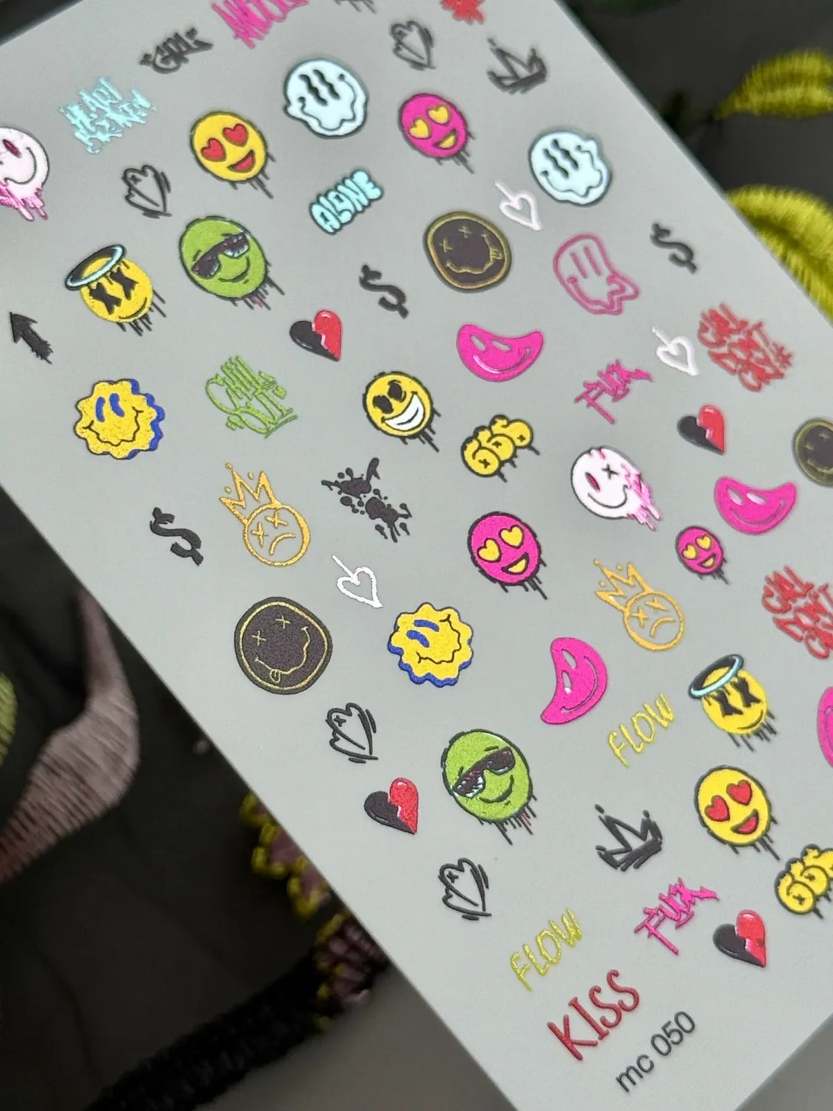 Nail slider decals on any background MC_050