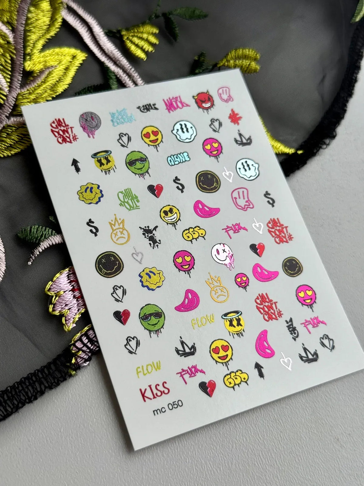 Nail slider decals on any background MC_050