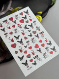 Nail slider decals on any background MC_054