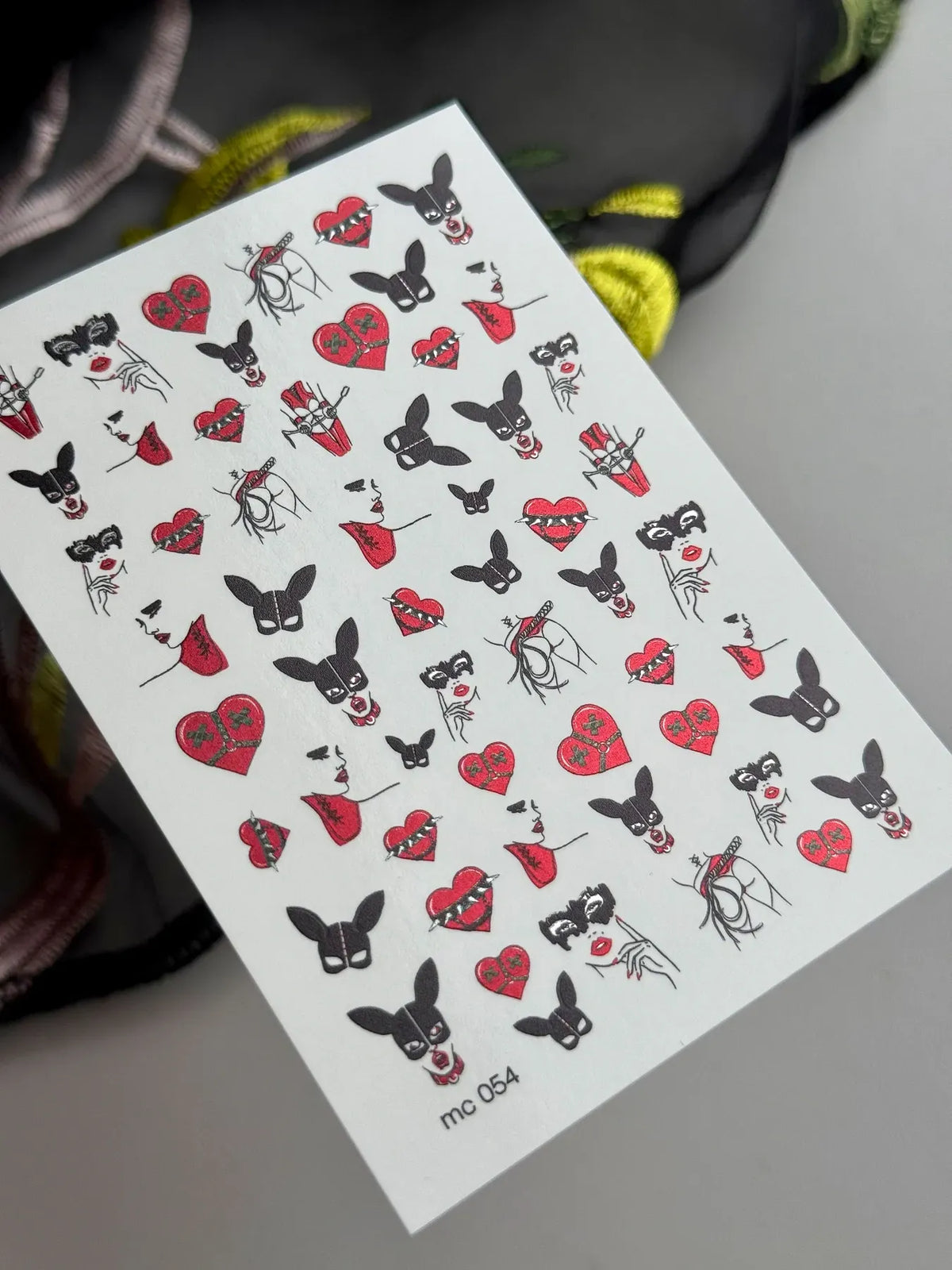 Nail slider decals on any background MC_054