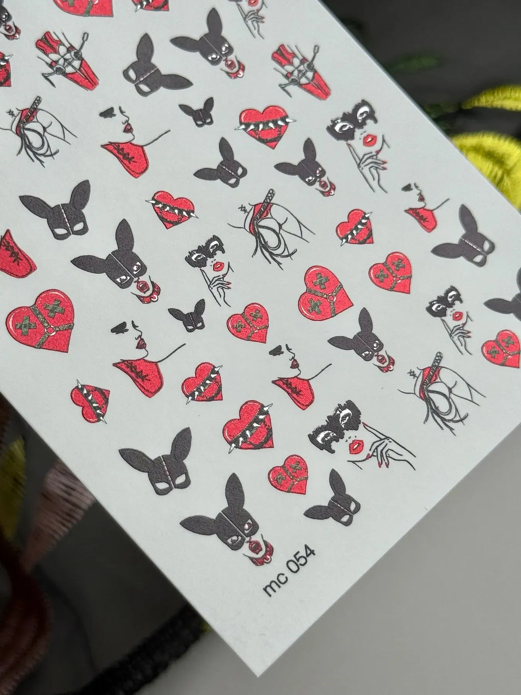 Nail slider decals on any background MC_054